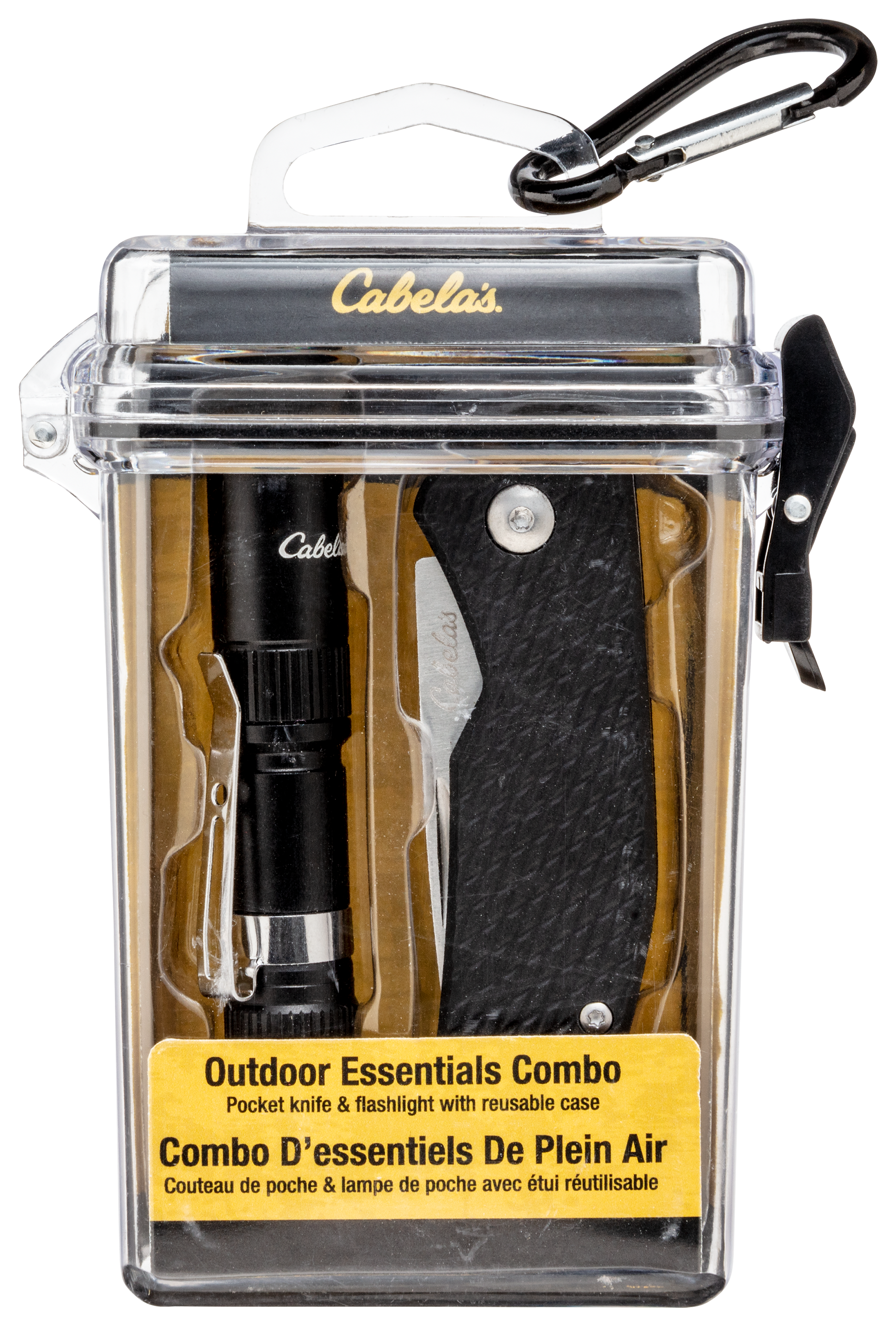 Cabela's Knife and Flashlight Combo with Waterproof Case Bass Pro Shops